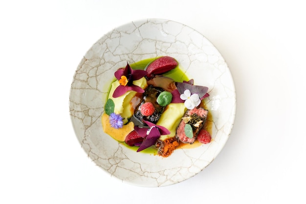 Półmisek z apetycznym daniem